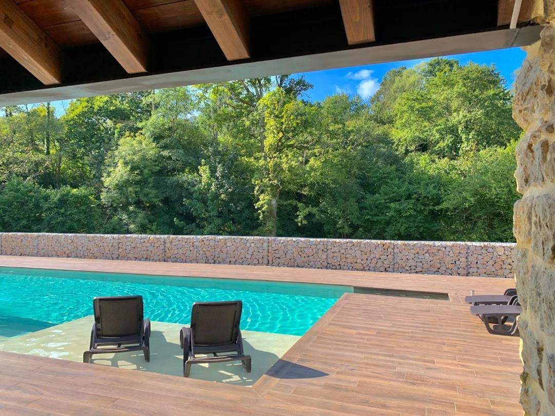 2 Apartamentos En Villa Con Piscina Privada En Asturias El Marquesau Noriega Bagian luar foto